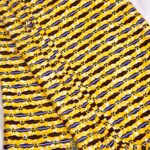 Original Wax Hitaget 6 yards couleur jaune or avec des motifs de couleur différents