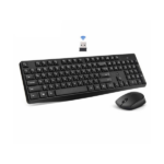 Clavier AZERTY + Souris HP Original CS10 – Ensemble Sans Fil Ergonomique pour une Utilisation Confortable, Idéal pour Bureaux et Ordinateurs Portables