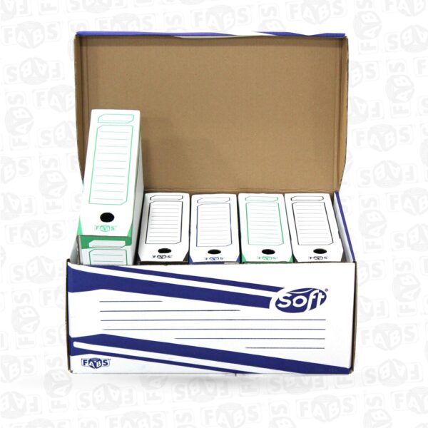 Caisse Conteneur pour Archivage | SOFT – Boîte de Rangement Robuste et Empilable pour Stocker et Protéger Documents et Dossiers à Long Terme – Image 2