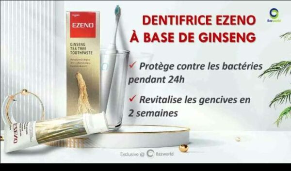 ÉZÉNO – Pâte Dentifrice Bio au Ginseng et Racine de Thé Vert – Image 2