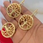 Bijoux Baoulé – Boucles D’oreilles + Bague – En Or Plaqué