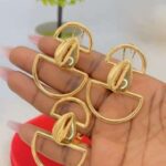 Bijoux Baoulé – Boucles D’oreilles + Bague – En Or Plaqué