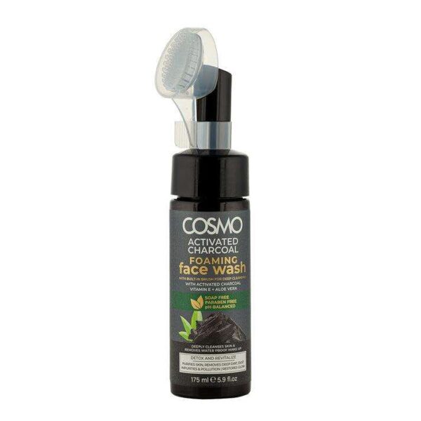 Nettoyant Visage Moussant au Charbon Actif – 175ml, désincrustant et purifiant, absorbe l’excès de sébum pour une peau nette et éclatante, sans impuretés.