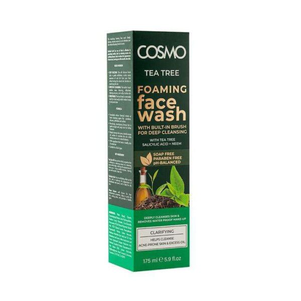 Nettoyant Visage Moussant à l’Arbre à Thé – 175ml, purifiant et anti-imperfections, idéal pour les peaux grasses. Nettoie en profondeur et régule l’excès de sébum. – Image 2