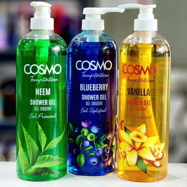 Gel douche Cosmo Neem – Purifiant et apaisant, enrichi en extraits de neem pour une peau propre, douce et protégée, idéal pour les peaux à problèmes. – Image 2