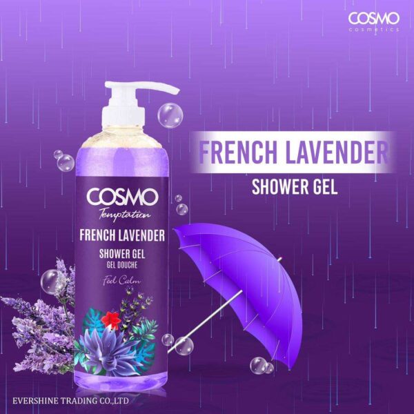 Gel Douche Temptation – Lavande Française – Douceur Relaxante et Parfum Envoûtant pour une Expérience de Bain Apaisante