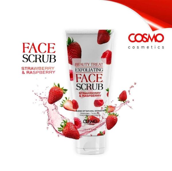 Gommage visage fraise & framboise 170 ml : exfoliation douce pour une peau éclatante, douce et revitalisée. Parfait pour éliminer les impuretés.