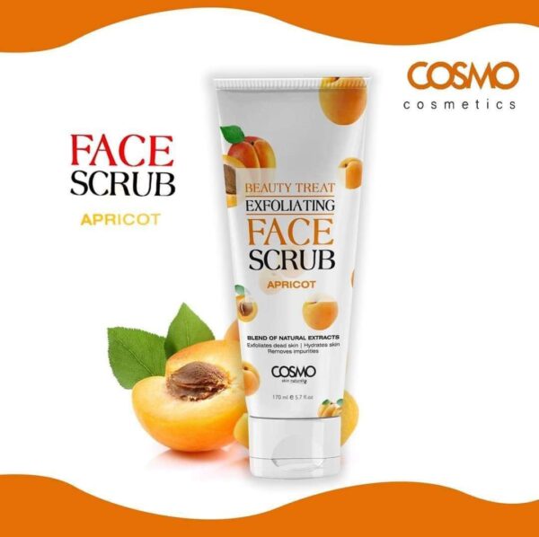 Gommage visage à l'abricot : exfoliation douce pour une peau éclatante, douce et renouvelée. Idéal pour éliminer les impuretés et les cellules mortes.