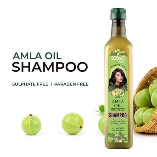 Shampooing à l'huile d'Amla – Formule naturelle sans sulfate ni parabène pour des cheveux sains, forts et éclatants – Soin capillaire quotidien