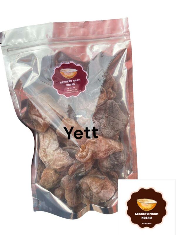 Yett Séché Naturel - 250g - Coquillage Fermenté d’Afrique de l’Ouest - Saveurs Umami Intenses - Idéal pour Plats Exotiques et Bouillons Traditionnels