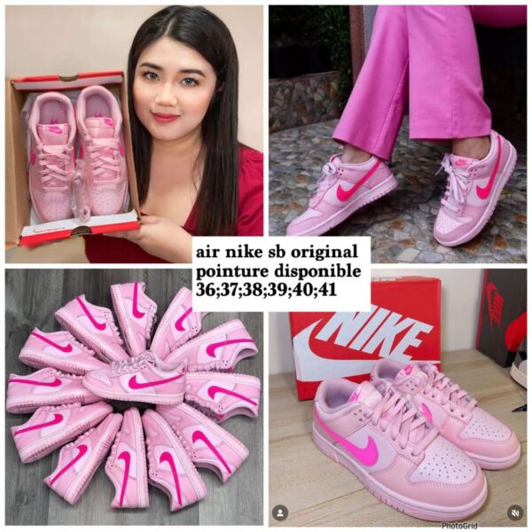 Nike Air Force 1 Rose : l'alliance parfaite de confort et d'élégance, offrant une touche de couleur tendance pour un style décontracté et chic. – Image 4