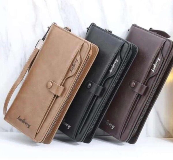 Portefeuille En Cuir Pour Hommes – Élégant Porte-Cartes de Crédit avec Poche à Monnaie