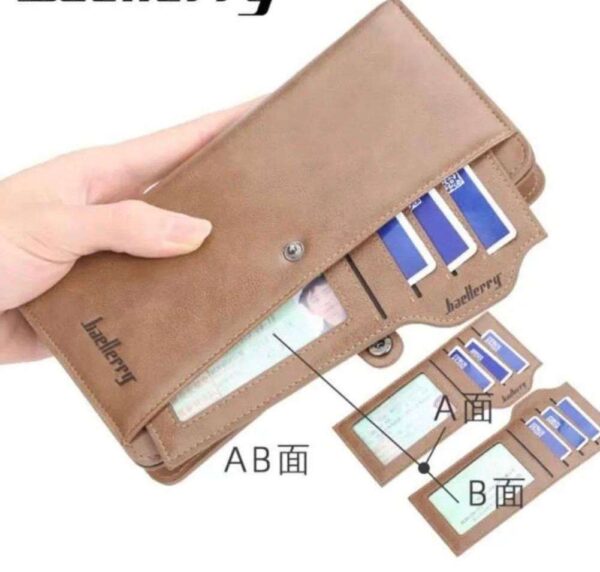 Portefeuille En Cuir Pour Hommes – Élégant Porte-Cartes de Crédit avec Poche à Monnaie – Image 3