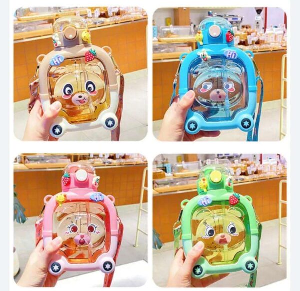Louna Gourde Motif Ours - Hydratation Fun pour Enfants, Conception Ergonomique, Anti-fuite, Idéale pour l’École et les Sorties en Plein Air – Image 3
