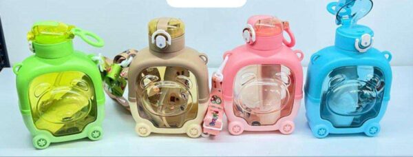Louna Gourde Motif Ours - Hydratation Fun pour Enfants, Conception Ergonomique, Anti-fuite, Idéale pour l’École et les Sorties en Plein Air – Image 4