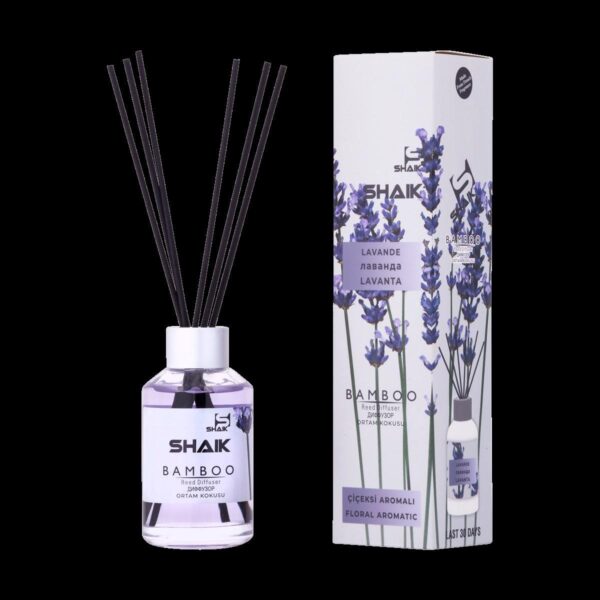 "Diffuseur SHAIK Ambre - Parfum Luxueux et Envoûtant avec Bâtonnets en Rotin pour Ambiance Raffinée"
