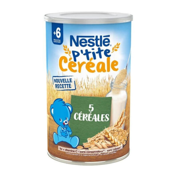 NESTLE P'TITE 5 CÉRÉALES 400G : Un petit déjeuner gourmand et équilibré pour bien commencer la journée !