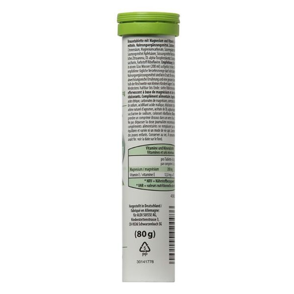 MULTINORM Comprimés effervescents, magnésium, orange – Image 2