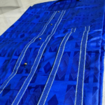 Baay Sonhibu Bazin Gold - Bleu Éblouissant : L’Essence du Patrimoine Culturel Mouride