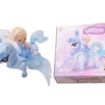 Cheval Licorne Rose 🦄 – Jouet Musical Lumineux avec Effets Sonores et LED, Magique et Enchanté, Parfait pour les Filles et les Petits Rêveurs.