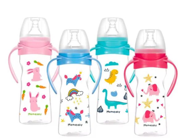 Momeasy Bébé 240ml/8oz Biberon Large Cou en PP – Parfait pour un allaitement facile et sécurisé