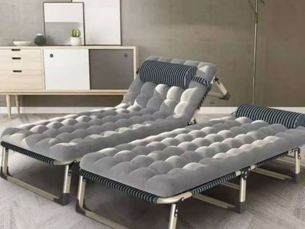 Lit Pliable Confort Luxe – Design Ergonomique et Matelas Rembourré