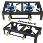 Réchaud à gaz 2 feux – Robuste et puissant