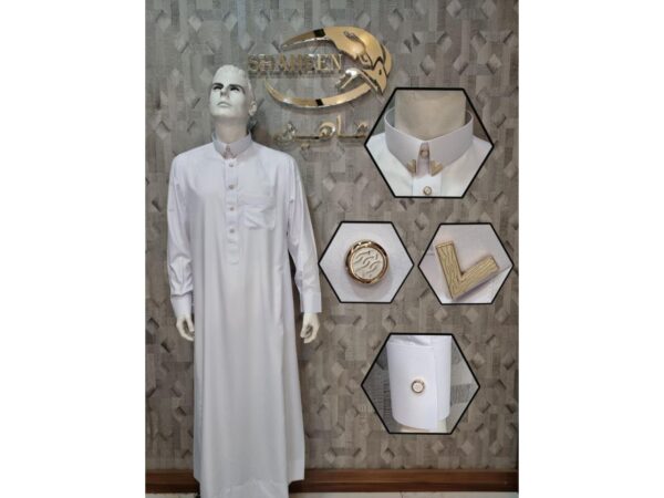 Qamis Homme Élégant – Tissu Premium, Détails Raffinés et Confort Absolu
