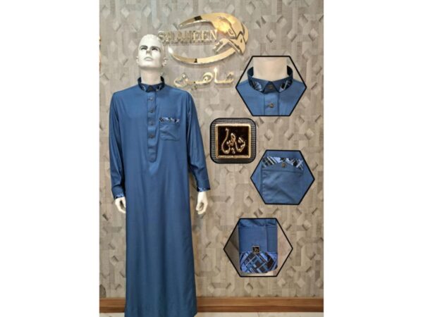 Qamis Homme Élégant – Tissu Premium, Détails Raffinés et Confort Absolu