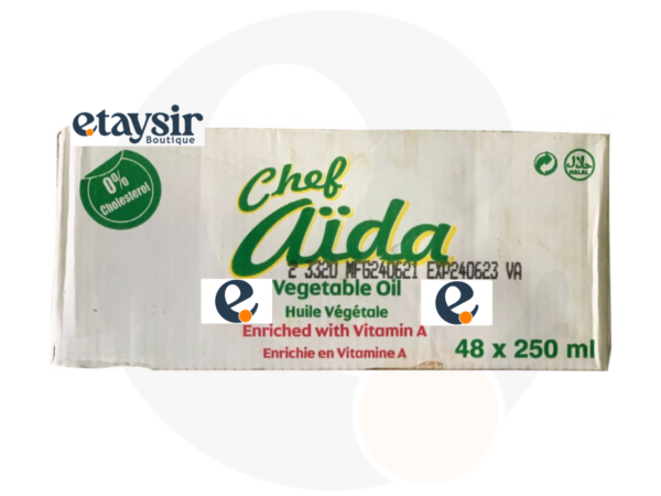 Chef Aida – Huile Végétale 48 x 250 ml