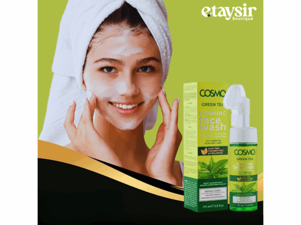 Nettoyant visageCOSMO – Aloe Vera Foaming Face Wash (175 ml) – Image 4