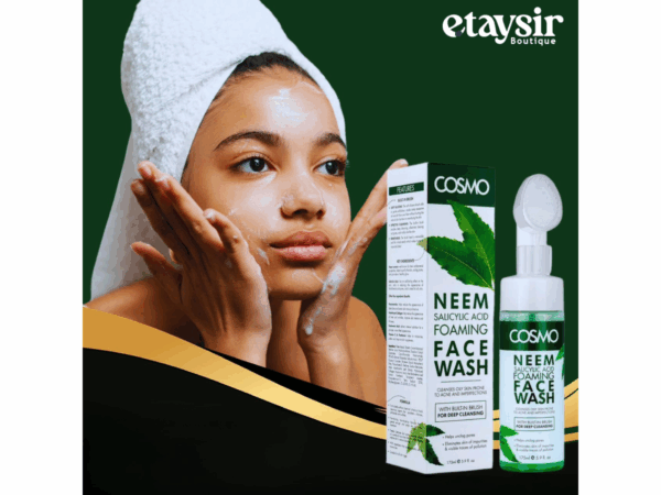 Nettoyant visageCOSMO – Aloe Vera Foaming Face Wash (175 ml) – Image 2