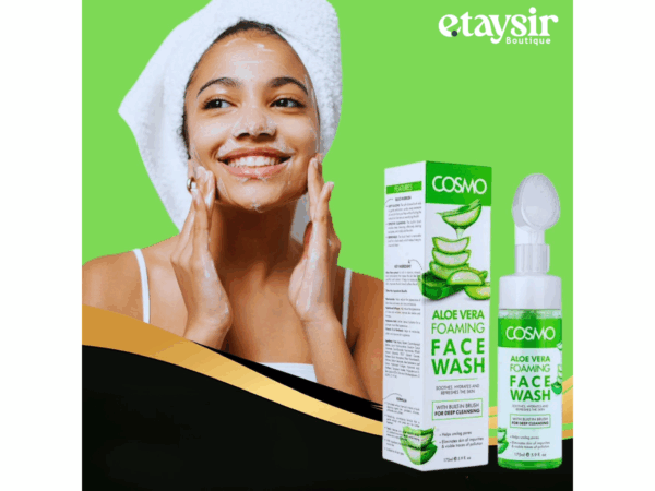 Nettoyant visageCOSMO – Aloe Vera Foaming Face Wash (175 ml)