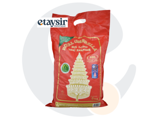 Royal Umbrella – Riz Parfumé Thaïlandais Jasmin 5 kg