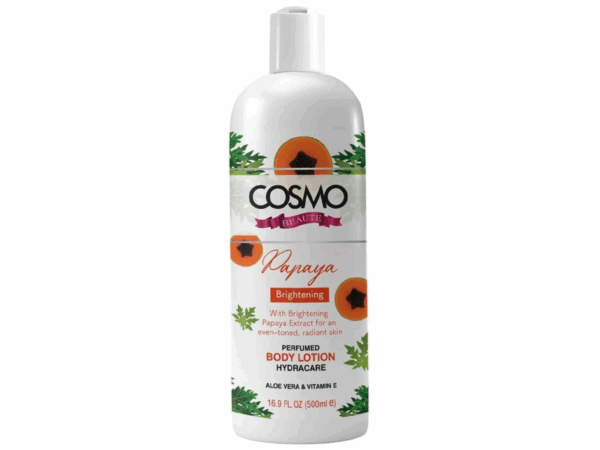 Lait de corps COSMO – Papaya Brightening Perfumed Body Lotion (1000 ml)