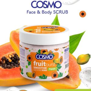 Gommage pour le corps - COSMO Fruitburst Smoothie Papaya Face & Body Scrub