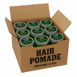 Hair Pomade Strong Hold – Carton de 12 pièces