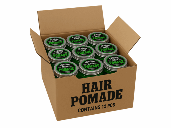 Hair Pomade Strong Hold – Carton de 12 pièces