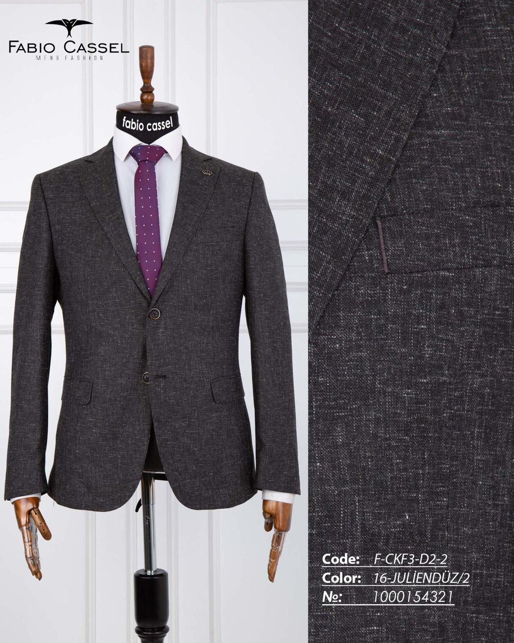 Veste de Costume Élégante FABIO CASSEL – Modèle F-CKF3-KG2-2 – Image 2