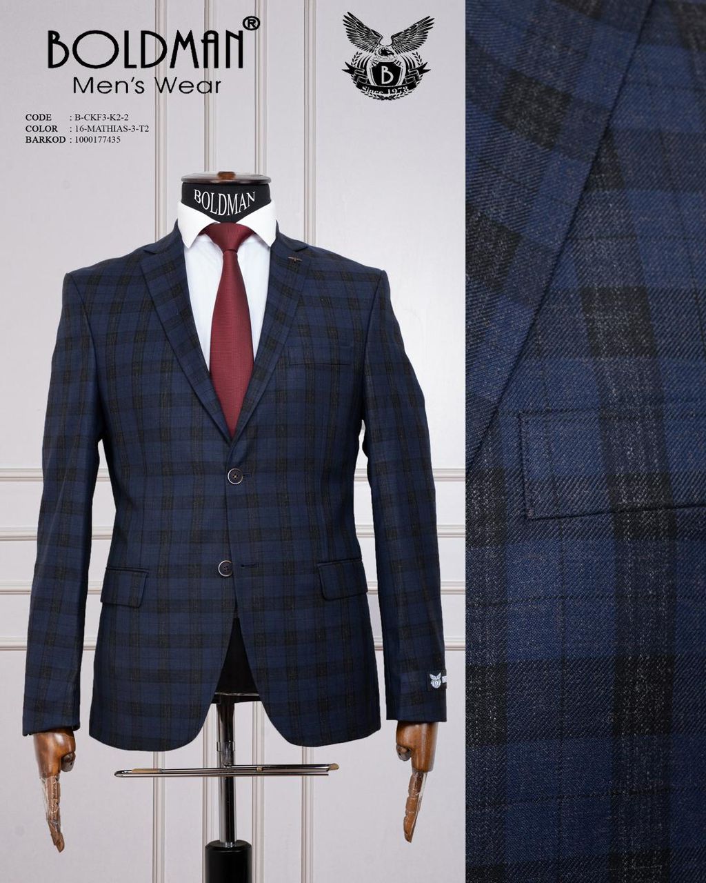 Veste de Costume Élégante FABIO CASSEL – Modèle F-CKF3-KG2-2 – Image 10